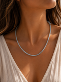 India Gemstone 3mm Necklace