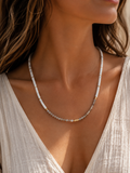 India Gemstone 3mm Necklace
