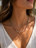 India Gemstone 3mm Necklace