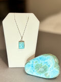 Larimar Pendant With Sterling Chain- Sound of Freedom