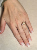 Gold Wire Pearl Ring