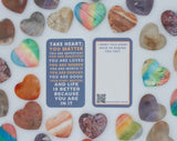 Suicide Prevention Heart Rock And Card