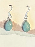 Larimar Sterling Silver Dangle Jasmine Earrings