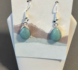 Larimar Sterling Silver Dangle Jasmine Earrings
