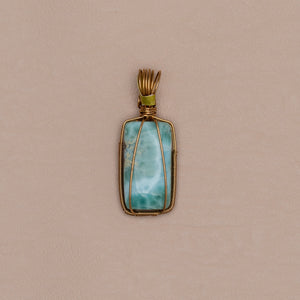 Larimar Pendant- Medium Stone