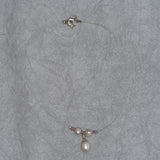 Triple Pearl Necklace Drop