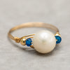 Gold Wire Pearl Ring