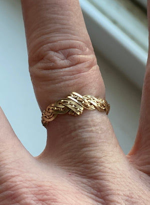 10K Gold Braided Ring